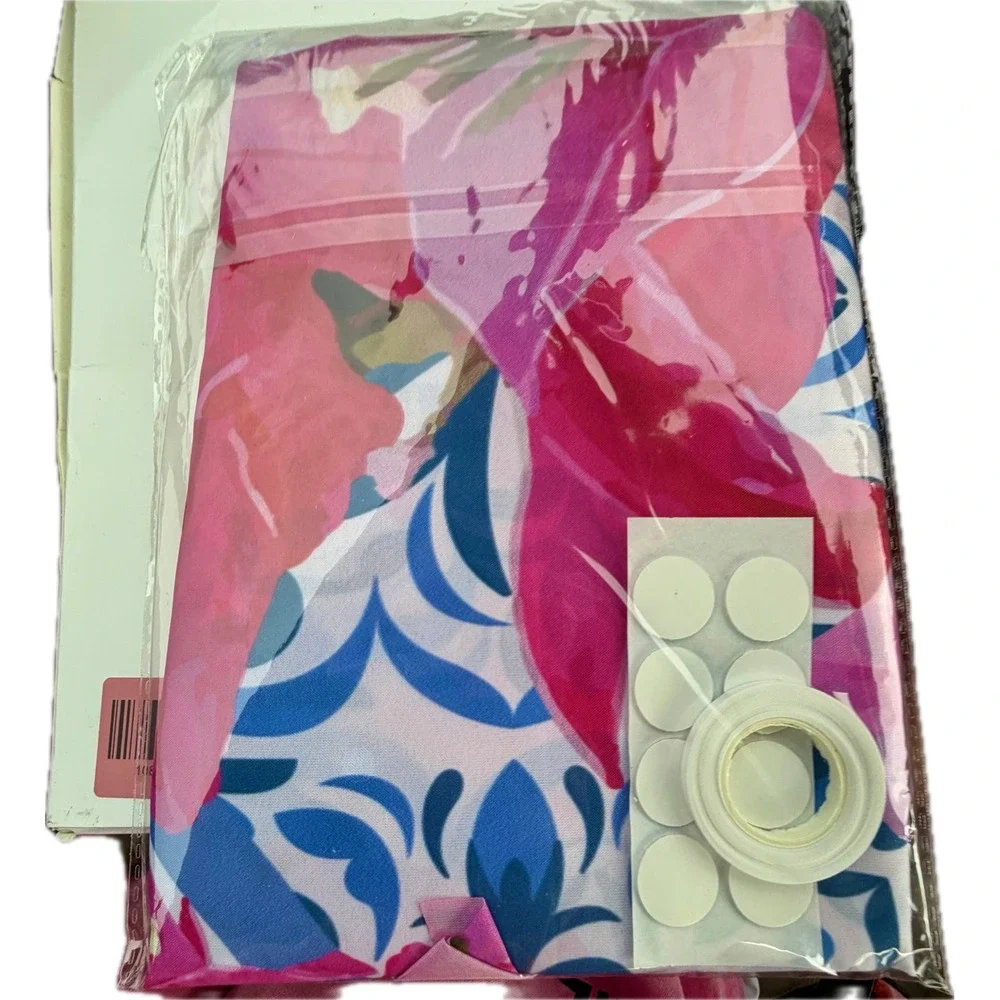 NWT Mindsoft Mama Disco Party Porch Door Banner Backdrop Blue Pink 98x59
